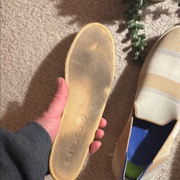Retired Rothy's Tan Sneakers Comfortable Slip-On Shoes - Picture 11 of 14